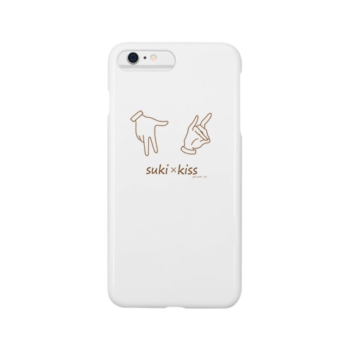 好き/キス（モノクロ） Smartphone Case