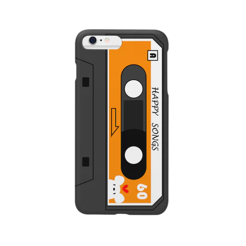 カセットテープ（orange） スマホケース