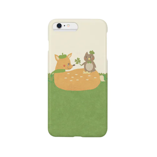 iPhoneケース（iPhone6 Plus / 6s Plus用）◆ ema-emama『happiness-clover』 Smartphone Case