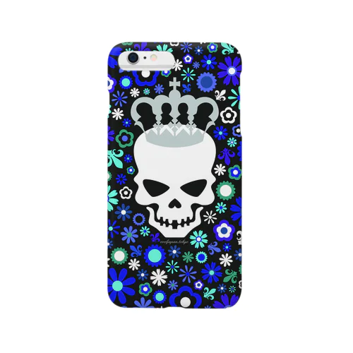 Blue Skull スマホケース