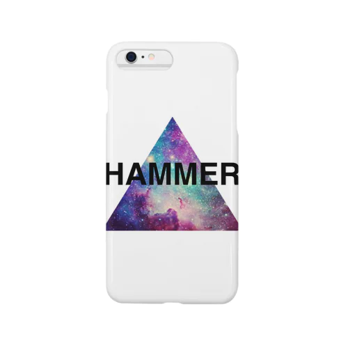 HAMMER/iPhoneケース(Uchuu)/白 Smartphone Case