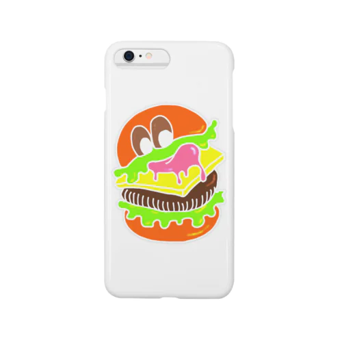 Hamburger monster neon スマホケース