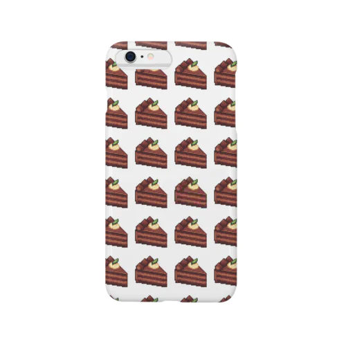 チョコレートケーキのドット絵 Smartphone Case