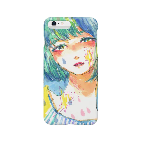 青と星の彼女 Smartphone Case