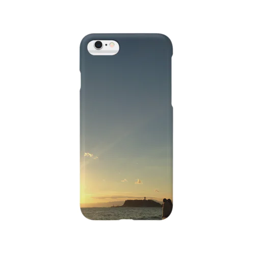 江ノ島沖に沈む夕日 Smartphone Case