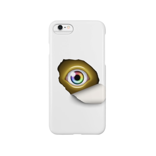 覗き込む瞳（黄） Smartphone Case