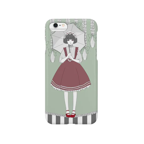 a girl with an umbrella  Smartphone Case