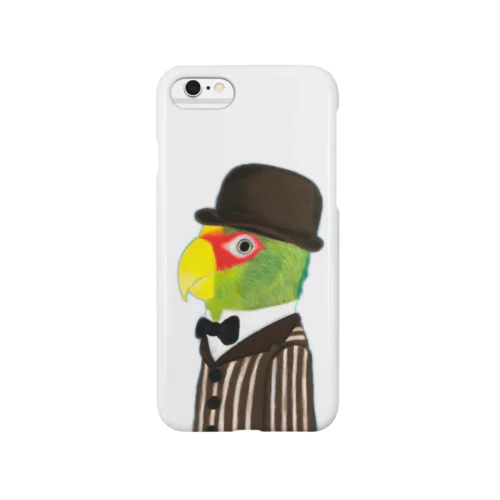 コボウシインコ紳士 背景なし Smartphone Case