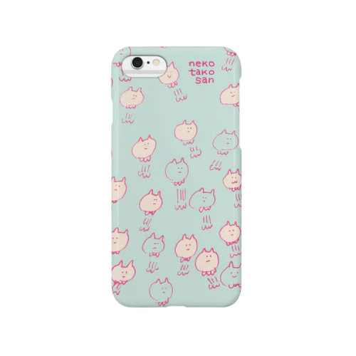 ねこタコさん(BLUE×PINK) Smartphone Case