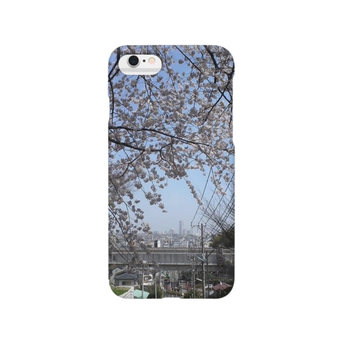 ランドマークと桜 Smartphone Case