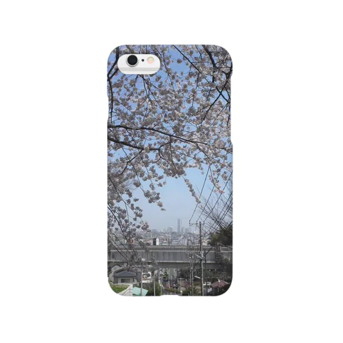 ランドマークと桜 Smartphone Case