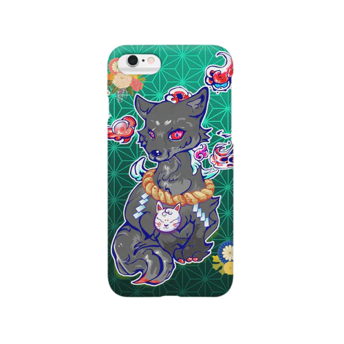 王子の狐（黒） Smartphone Case