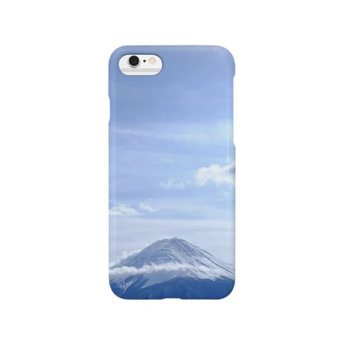 冬の寒空風、冨士山 Smartphone Case