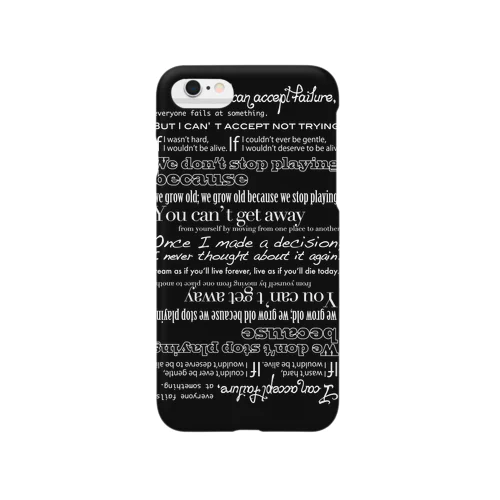 格言スマホカバー Black.ver Smartphone Case