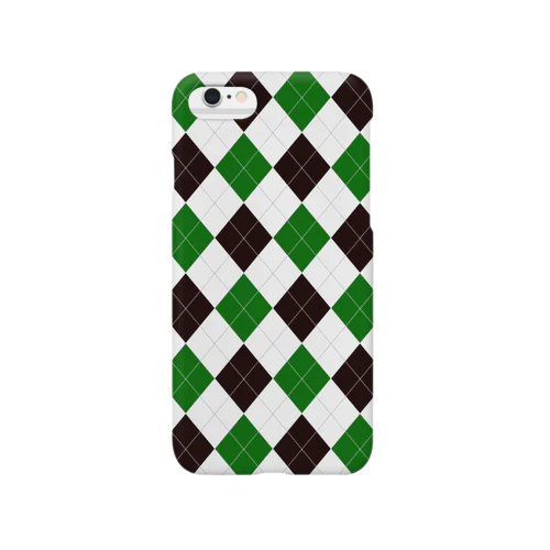 アーガイル柄 Green Smartphone Case