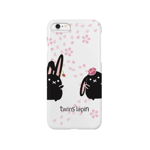 twins lapin桜舞う Smartphone Case
