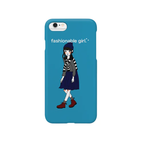 お洒落な女の子。スマートフォンケース Smartphone Case