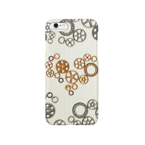 gear-heart-white-fence Smartphone Case