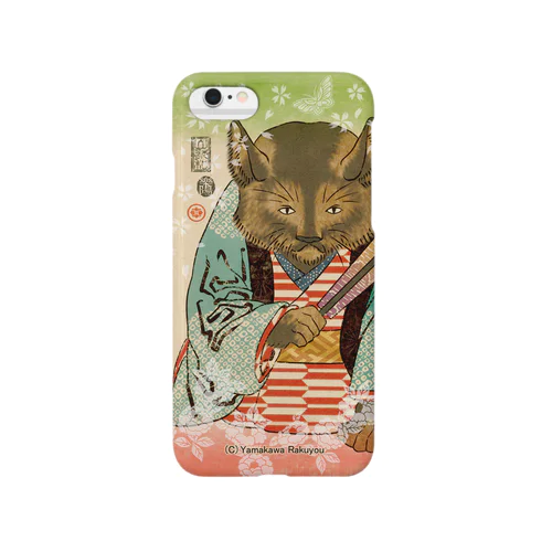 猫浮世絵シリーズ　御挨拶猫A Smartphone Case