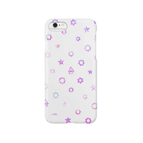 Geometric star #White スマホケース