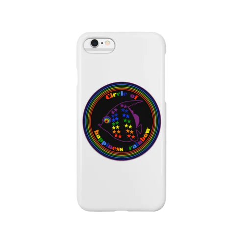 Circle of happiness rainbow<black tropical fish> Smartphone Case