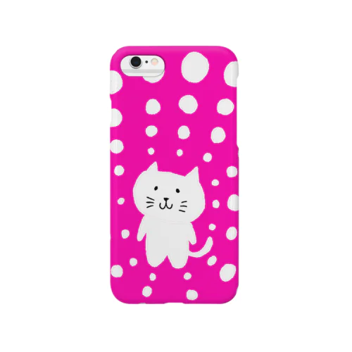 しろねこピンク白ドット Smartphone Case