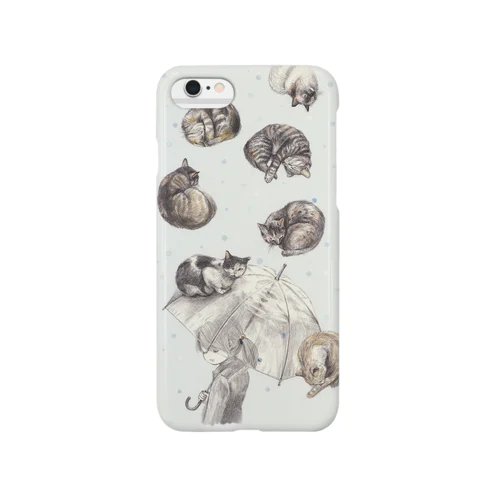 あめ時々ねこ blue Smartphone Case