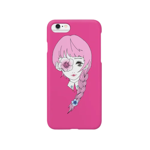 三つ編みと花 Smartphone Case