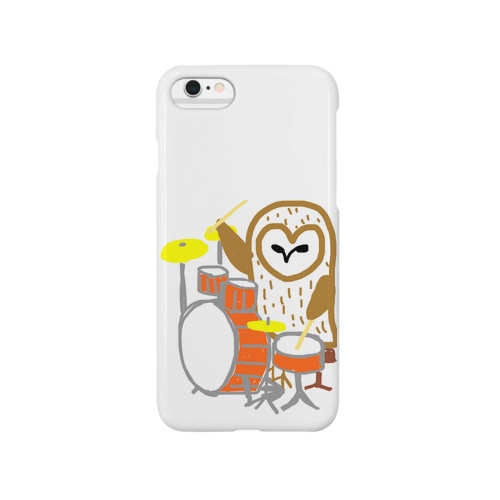 メンフクロウとドラム Smartphone Case