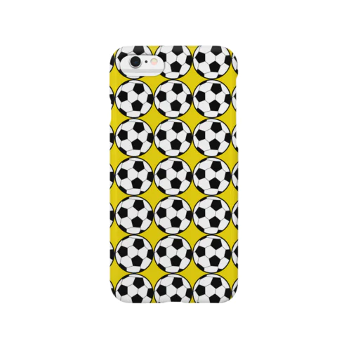 サッカーボール柄スマホケース（黄色/iPhone 6/6s） Smartphone Case