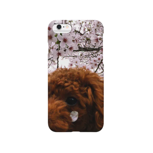 子犬のほっぺに桜 Smartphone Case