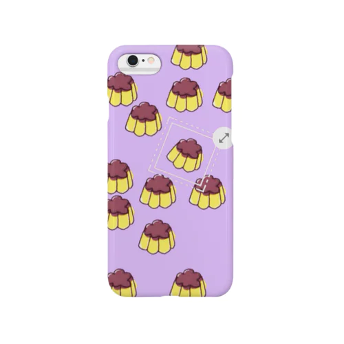 プッチンプリン(purple) スマホケース