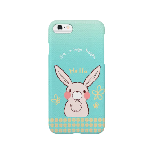 SOLD OUT🎀もふもふうさぎ 青グラデーションのオレンジ Smartphone Case