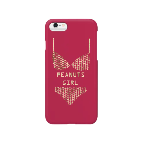 PEANUTS GIRL ビキニ (赤) Smartphone Case