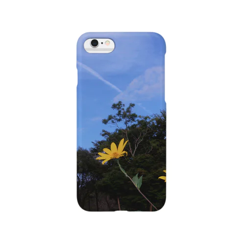 菊芋と樹木と空　DATA_P_140 tree　sky Smartphone Case