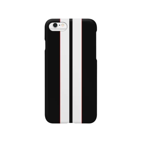 Racing Stripes (BK/WH-RD) スマホケース