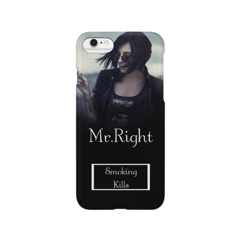 映画のジャケットのようなファッションアイテム Smoking Kills Smartphone Case