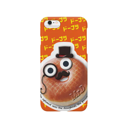 HSMT design Mr.D ORANGE BIG FACE スマホケース