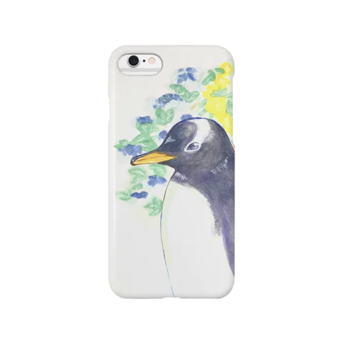 ペンギンと花 Smartphone Case