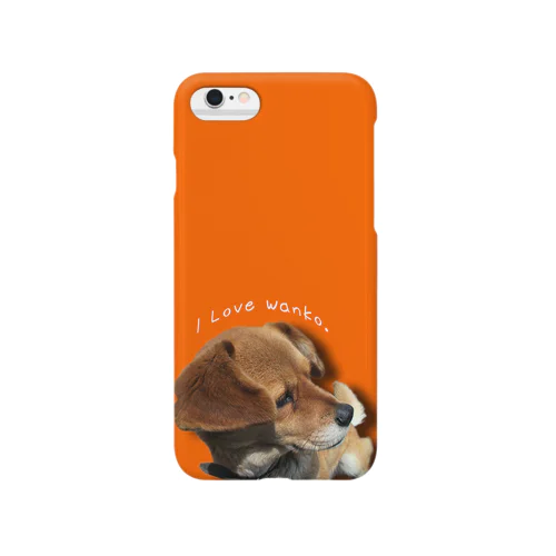 I love wanko ケース　オレンジ Smartphone Case