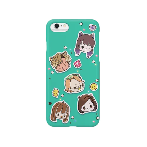 あにまるライバーズ　ちらばるスマホケース緑(全サイズ対応) Smartphone Case