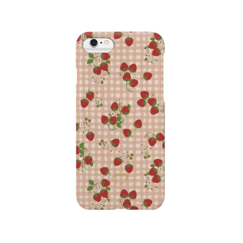 Jimmy Buffalo - Strawberry Fields クリームチェック Smartphone Case