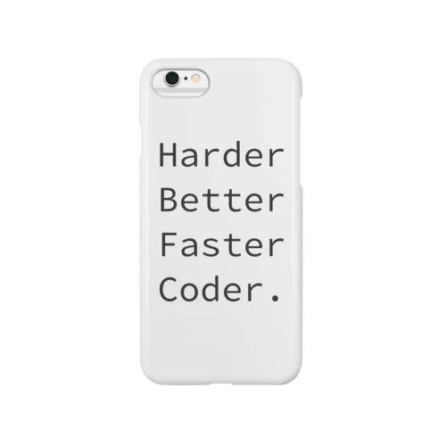 Harder Better Faster Coder. (Source Code Pro ver.) スマホケース