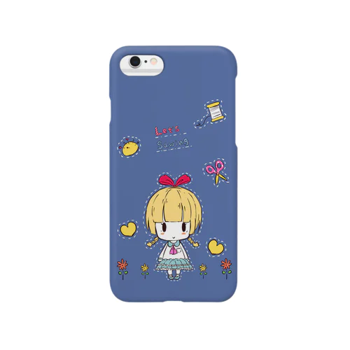 Let's Sawing【ブルー】 Smartphone Case