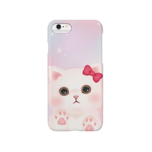 Fluffy white cat Smartphone Case