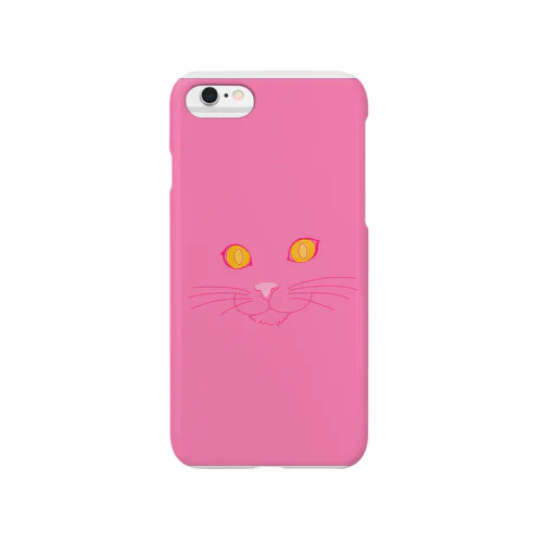 Cat face(ピンク) Smartphone Case