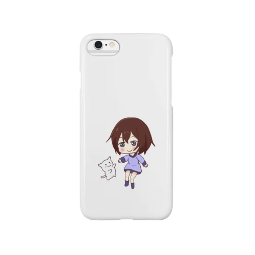 猫のテレちゃんと女の子 Smartphone Case