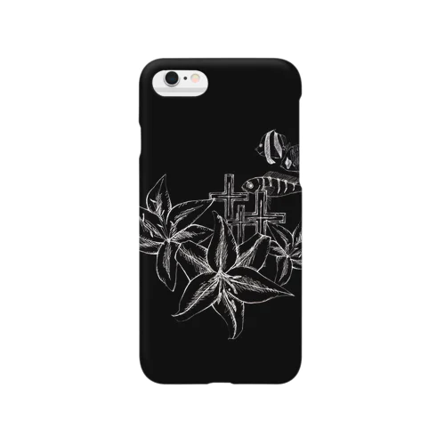 FishCrossFlower くろ Smartphone Case