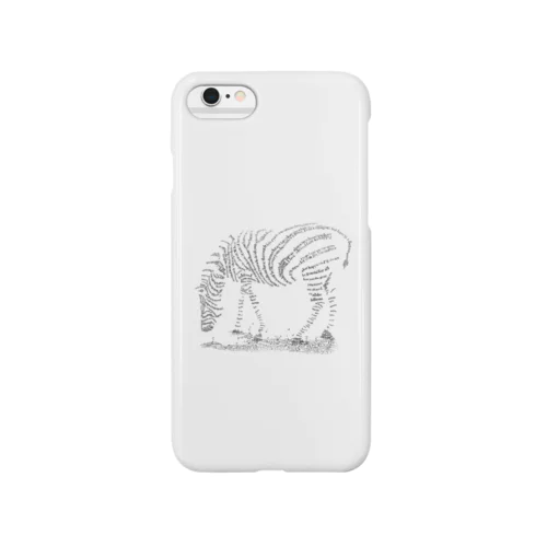 Typography zebra スマホケース