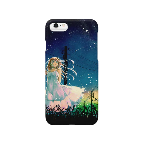 流れ星と女の子。 Smartphone Case